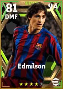 Edmilson eFootball 2026 player card — 81 OVR DMF