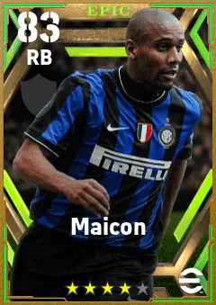 Maicon eFootball 2026 player card — 83 OVR RB