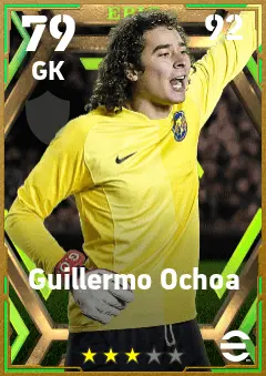 Guillermo Ochoa eFootball 2026 player card — 79 OVR GK