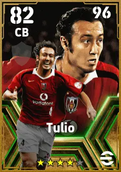 Tulio eFootball 2026 player card — 82 OVR CB