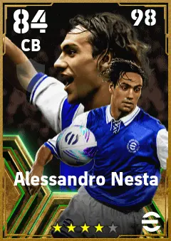 Alessandro Nesta eFootball 2026 player card — 84 OVR CB