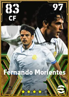 Fernando Morientes eFootball 2026 player card — 83 OVR CF