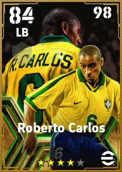 Roberto Carlos eFootball 2026 player card — 84 OVR LB