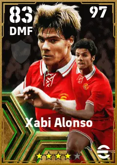 Xabi Alonso eFootball 2026 player card — 83 OVR DMF