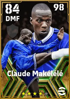 Claude Makelele eFootball 2026 player card — 84 OVR DMF