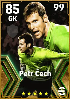 Petr Cech eFootball 2026 player card — 85 OVR GK