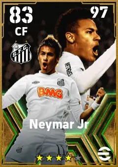 Neymar Jr eFootball 2026 player card — 83 OVR CF