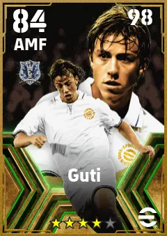 Guti eFootball 2026 player card — 84 OVR AMF