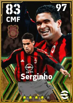 Serginho eFootball 2026 player card — 83 OVR CMF
