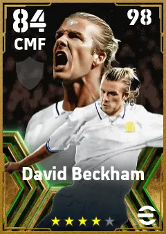 David Beckham eFootball 2026 player card — 84 OVR CMF