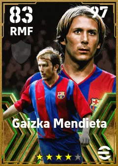 Gaizka Mendieta eFootball 2026 player card — 83 OVR RMF