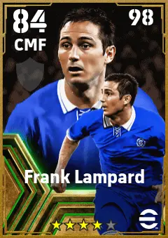 Frank Lampard eFootball 2026 player card — 84 OVR CMF