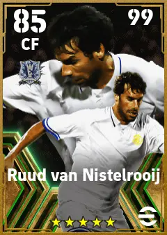 Ruud van Nistelrooij eFootball 2026 player card — 85 OVR CF