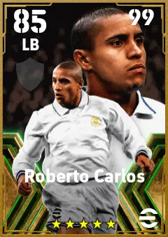 Roberto Carlos eFootball 2026 player card — 85 OVR LB
