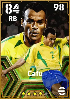 Cafu eFootball 2026 player card — 84 OVR RB