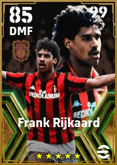 Frank Rijkaard eFootball 2026 player card — 85 OVR DMF