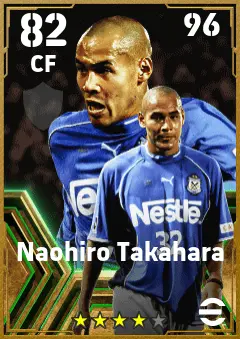 Naohiro Takahara eFootball 2026 player card — 82 OVR CF