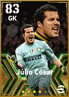 Julio Cesar eFootball 2026 player card — 83 OVR GK