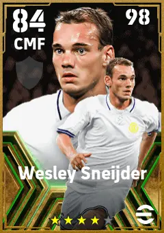 Wesley Sneijder eFootball 2026 player card — 84 OVR CMF