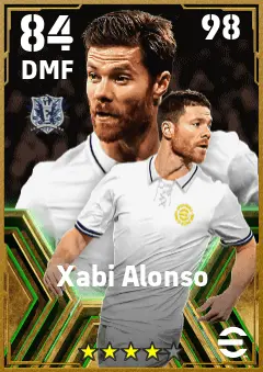 Xabi Alonso eFootball 2026 player card — 84 OVR DMF