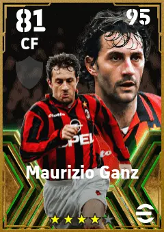 Maurizio Ganz eFootball 2026 player card — 81 OVR CF