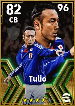 Tulio eFootball 2026 player card — 82 OVR CB
