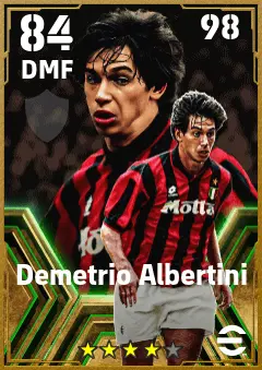 Demetrio Albertini eFootball 2026 player card — 84 OVR DMF