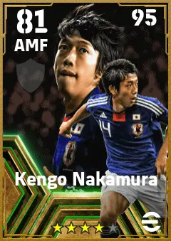 Kengo Nakamura eFootball 2026 player card — 81 OVR AMF