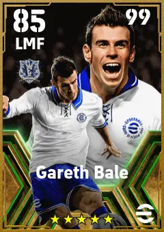 Gareth Bale eFootball 2026 player card — 85 OVR LMF