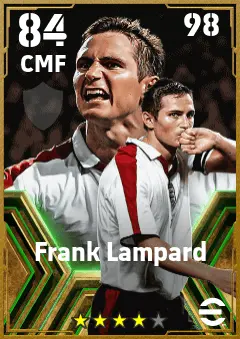 Frank Lampard eFootball 2026 player card — 84 OVR CMF