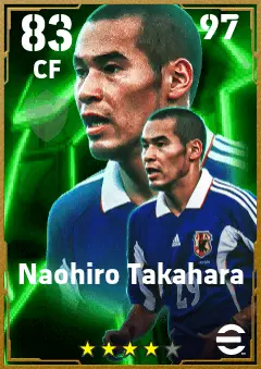 Naohiro Takahara eFootball 2026 player card — 83 OVR CF