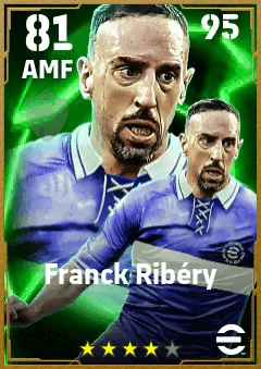 Franck Ribery eFootball 2026 player card — 81 OVR AMF