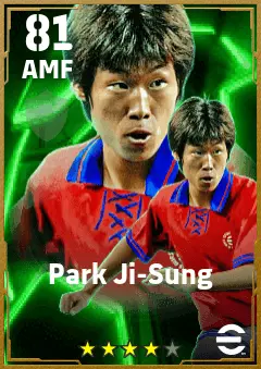 Park Ji-Sung eFootball 2026 player card — 81 OVR AMF