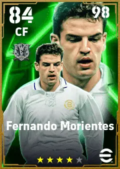 Fernando Morientes eFootball 2026 player card — 84 OVR CF