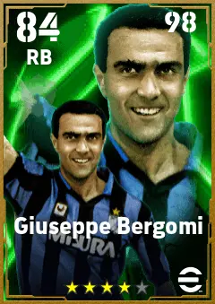 Giuseppe Bergomi eFootball 2026 player card — 84 OVR RB