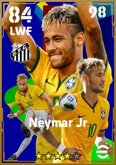 Neymar Jr eFootball 2026 player card — 84 OVR LWF