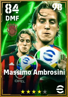 Massimo Ambrosini eFootball 2026 player card — 84 OVR DMF
