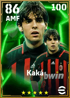 Kaka eFootball 2026 player card — 86 OVR AMF
