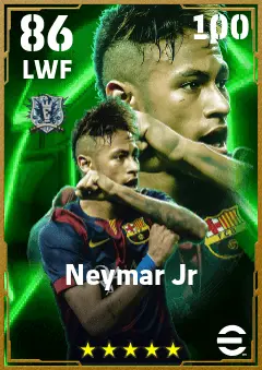 Neymar Jr eFootball 2026 player card — 86 OVR LWF