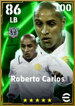 Roberto Carlos eFootball 2026 player card — 86 OVR LB