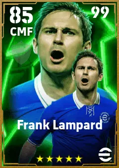 Frank Lampard eFootball 2026 player card — 85 OVR CMF