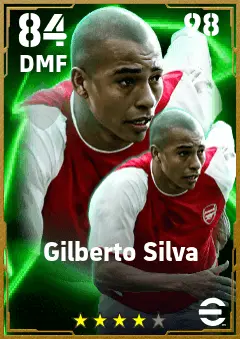 Gilberto Silva eFootball 2026 player card — 84 OVR DMF