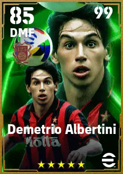 Demetrio Albertini eFootball 2026 player card — 85 OVR DMF