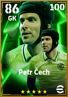 Petr Cech eFootball 2026 player card — 86 OVR GK