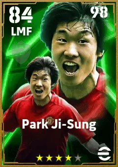 Park Ji-Sung eFootball 2026 player card — 84 OVR LMF