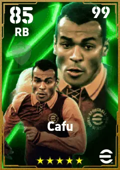 Cafu eFootball 2026 player card — 85 OVR RB