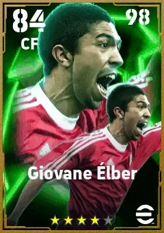 Giovane Elber eFootball 2026 player card — 84 OVR CF