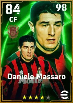 Daniele Massaro eFootball 2026 player card — 84 OVR CF