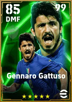 Gennaro Gattuso eFootball 2026 player card — 85 OVR DMF