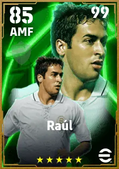 Raul eFootball 2026 player card — 85 OVR AMF